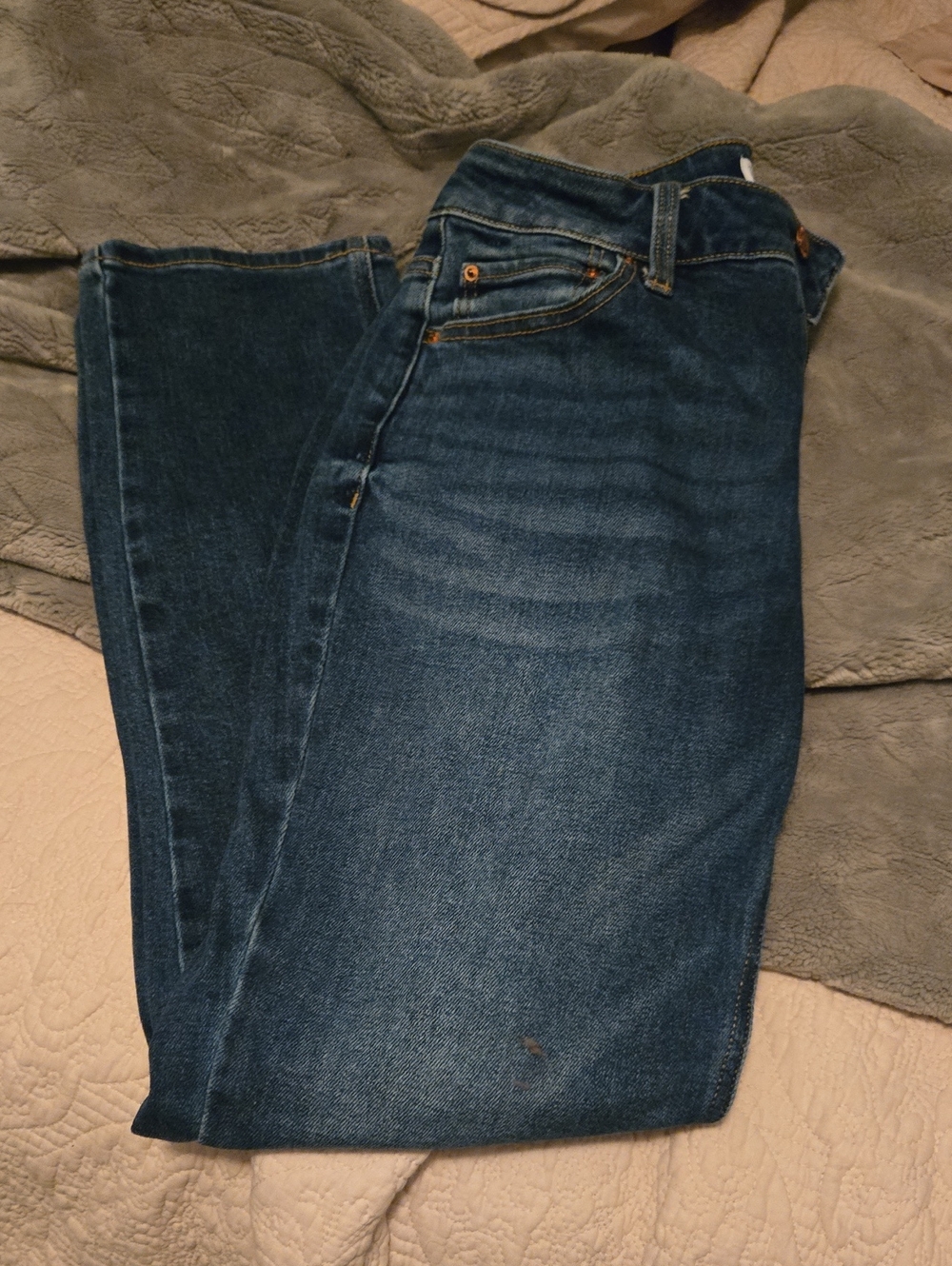 Time and Tru Dark Blue Straight Leg Jeans